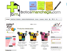 Tablet Screenshot of boticamanchega.com